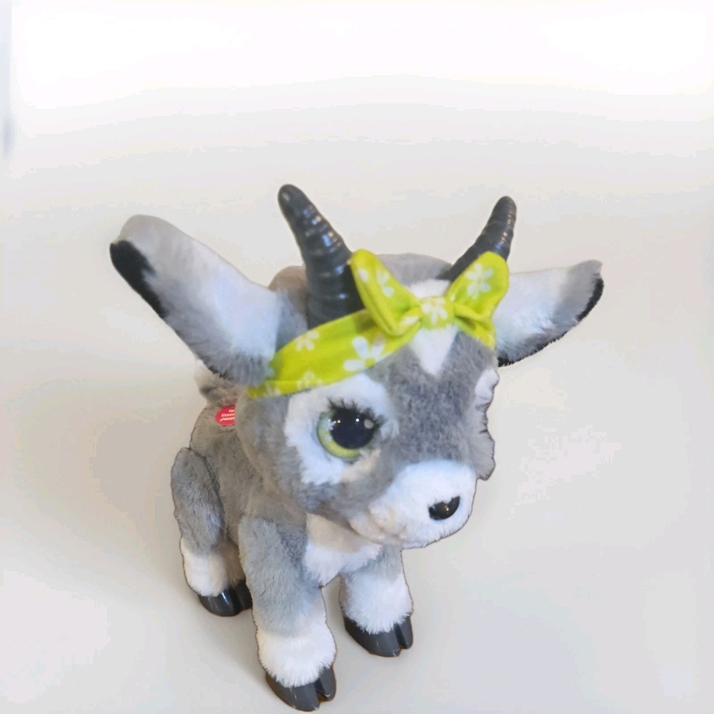 FurReal Daisy the Yoga Goat Interactive 11" Realistic Plush Toy Pet Works